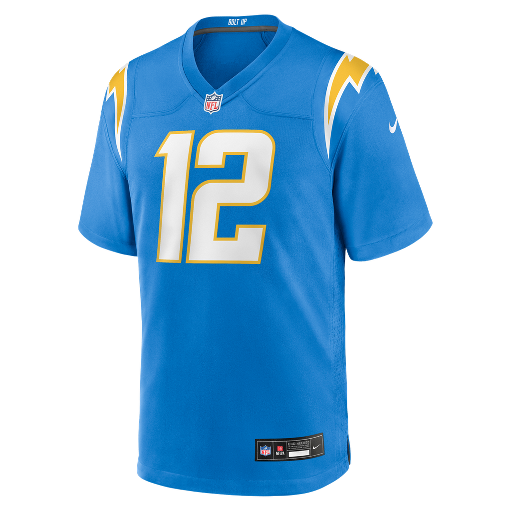 Men's Los Angeles Chargers Derius Davis Nike Powder Blue Team Game Jersey
