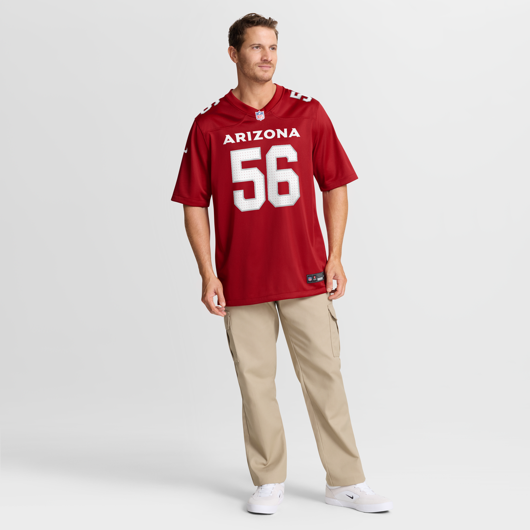 Men's Arizona Cardinals Darius Robinson Nike  Cardinal Team Game Jersey