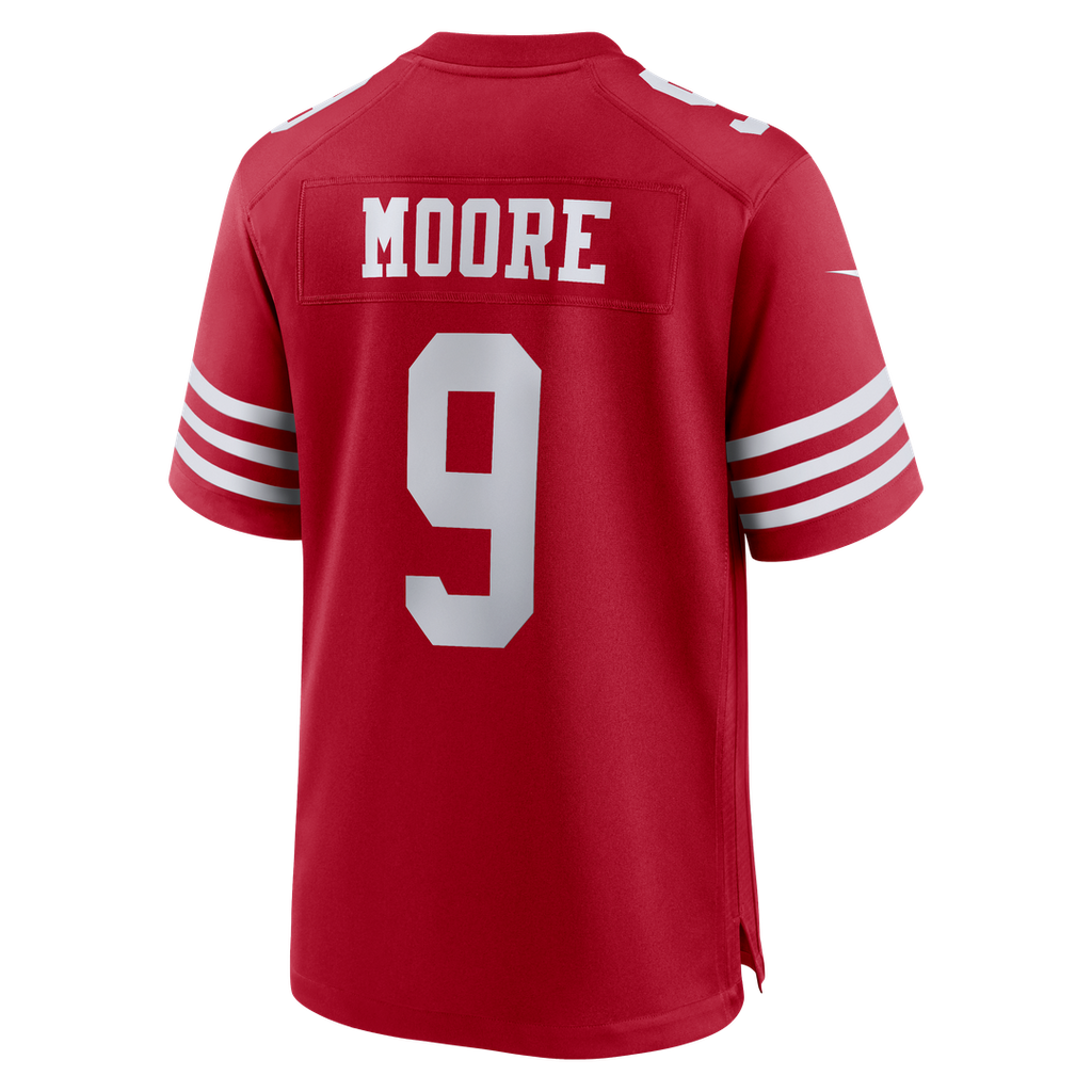 Men's San Francisco 49ers Skyy Moore Nike  Scarlet Team Game Jersey