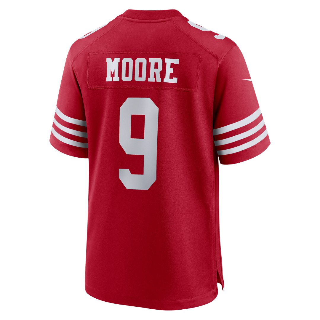 Men's San Francisco 49ers Skyy Moore Nike  Scarlet Team Game Jersey