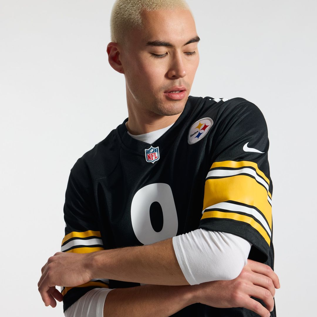 Men's Pittsburgh Steelers Aaron Rodgers Nike Black Game Jersey