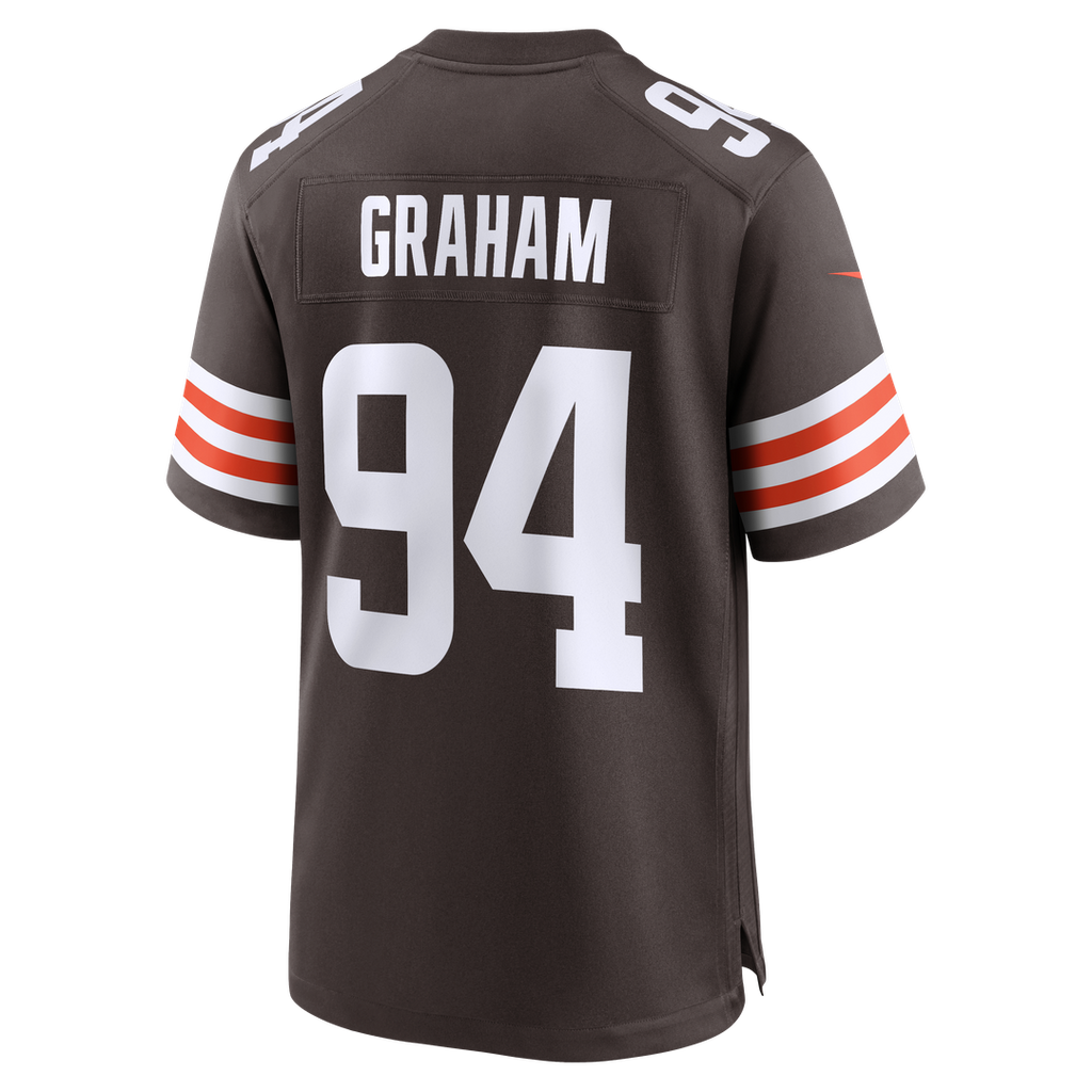 Men's Cleveland Browns Mason Graham Nike Brown Game Jersey