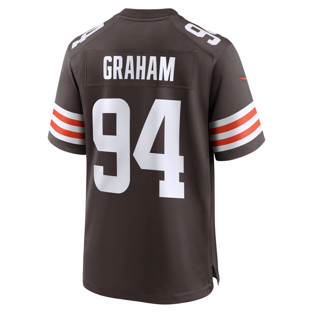 Men's Cleveland Browns Mason Graham Nike Brown Game Jersey
