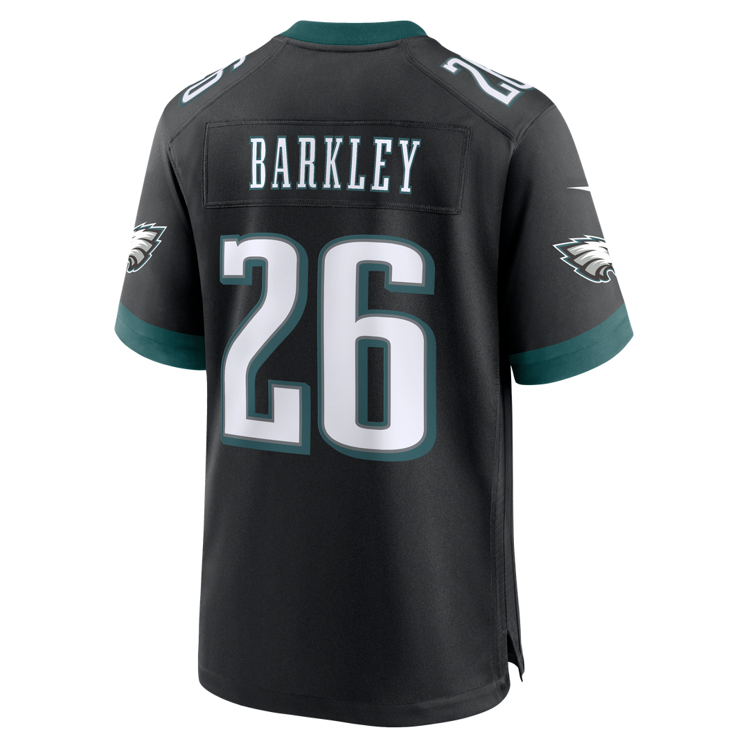 Men's Philadelphia Eagles Saquon Barkley Nike  Black Alternate Game Jersey