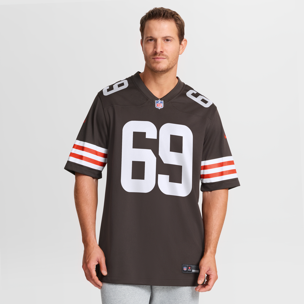 Men's Cleveland Browns Tyre Phillips Nike  Brown Team Game Jersey