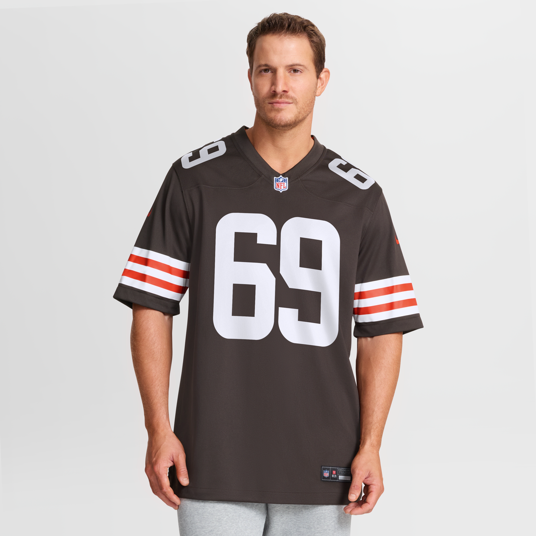 Men's Cleveland Browns Tyre Phillips Nike  Brown Team Game Jersey
