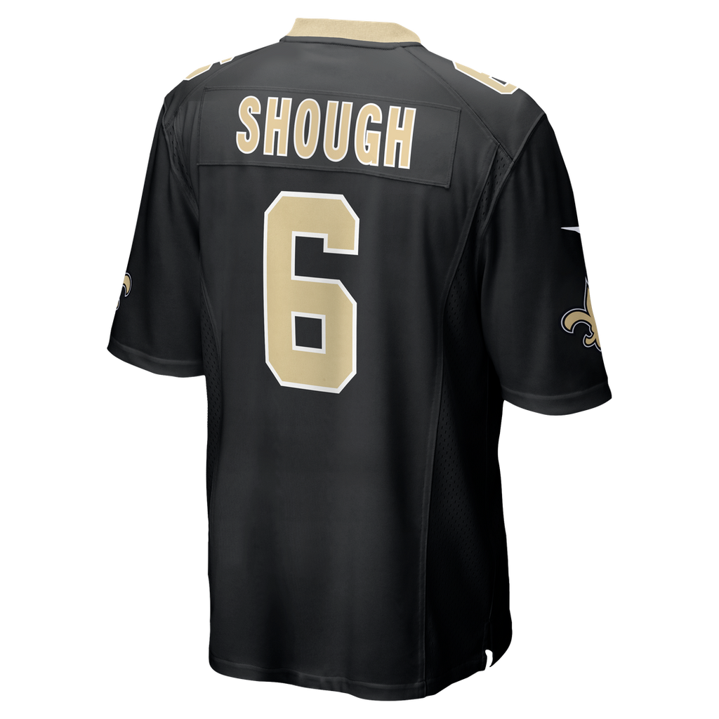 Men's New Orleans Saints Tyler Shough Nike Black Game Jersey