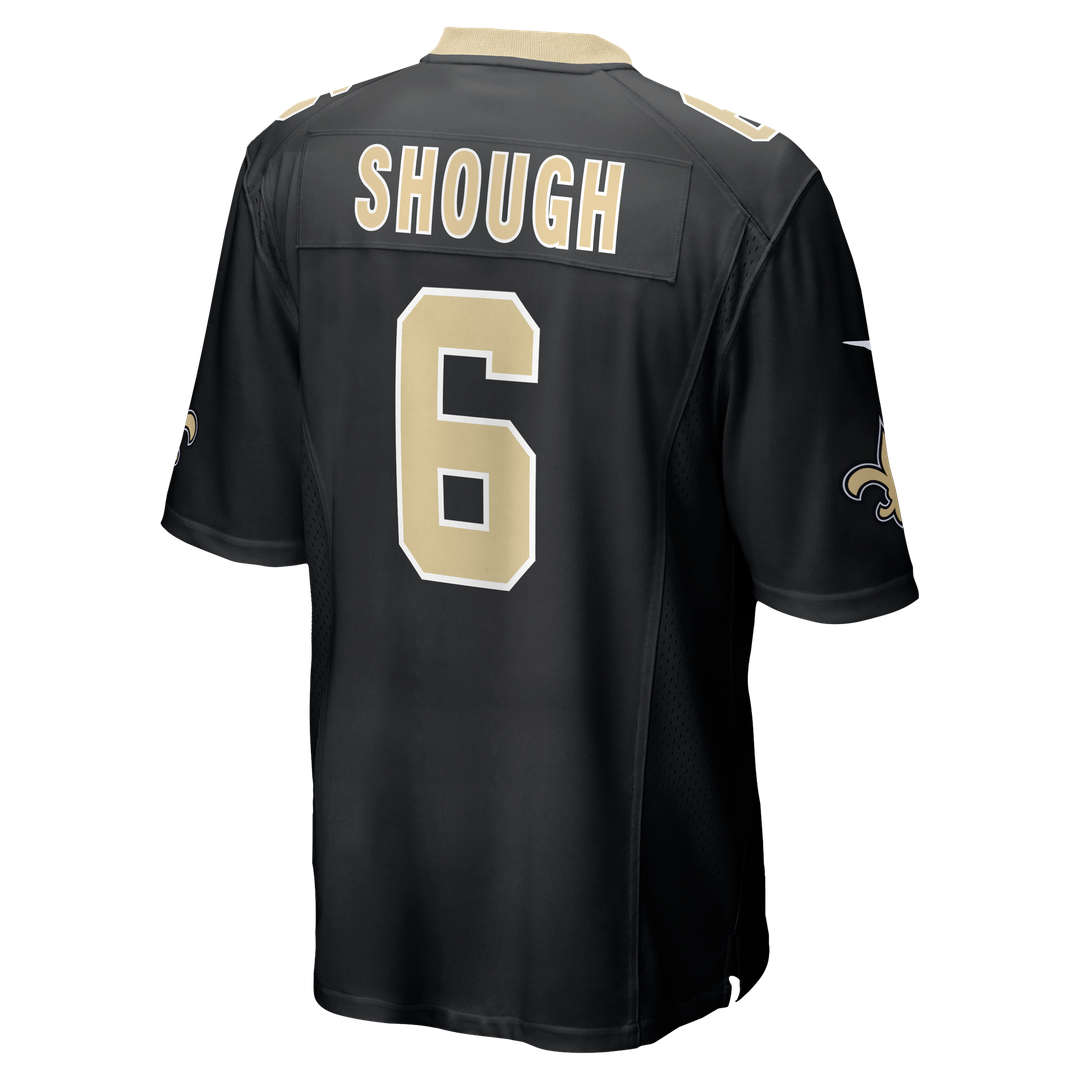 Men's New Orleans Saints Tyler Shough Nike Black Game Jersey