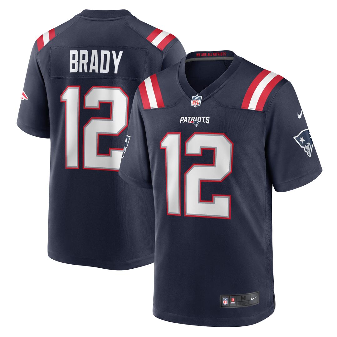 Men's New England Patriots Tom Brady Nike White Retired Game Jersey