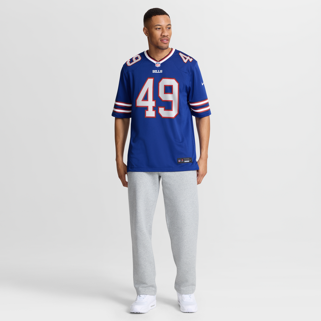 Men's Buffalo Bills DaShaun White Nike Royal Team Game Jersey