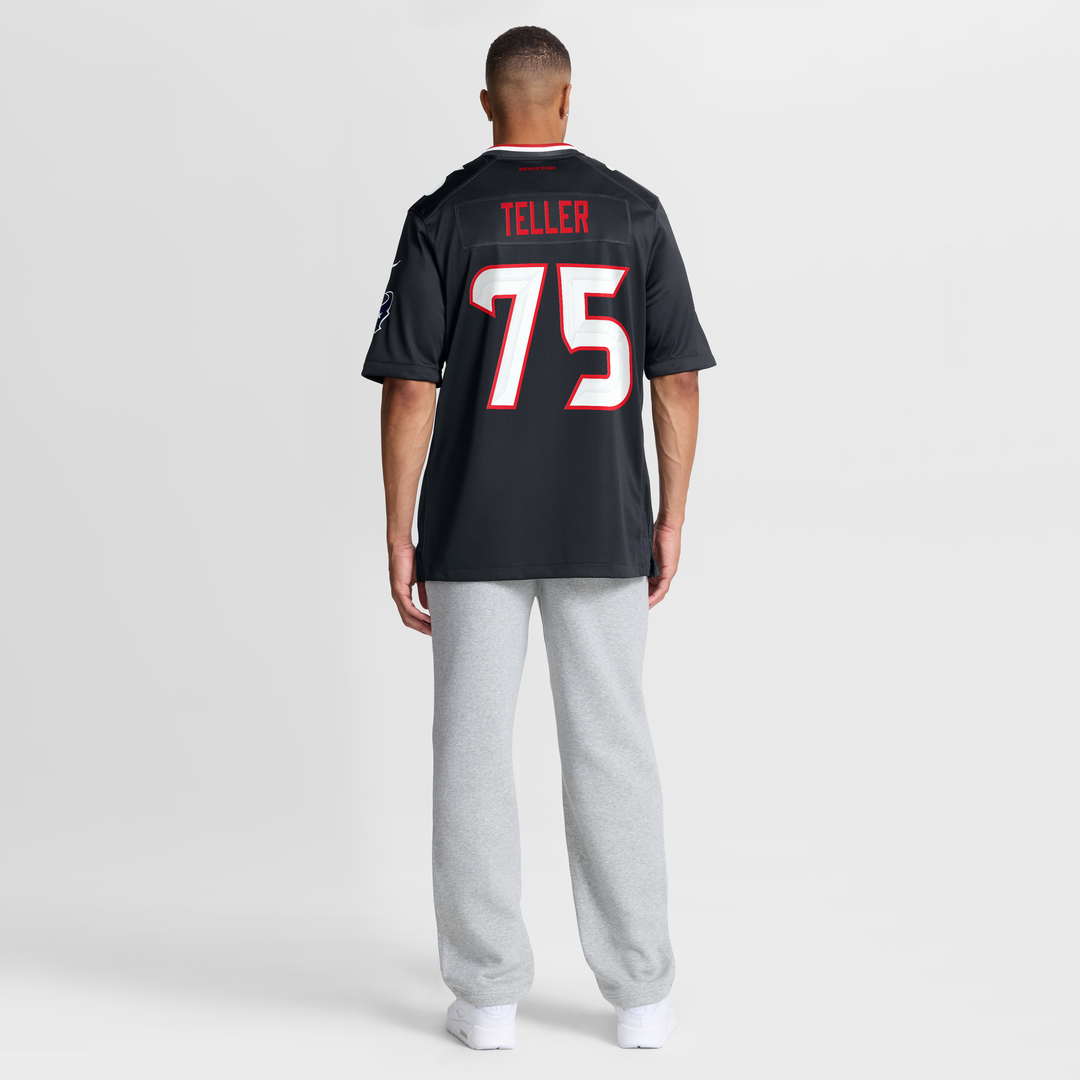 Men's Houston Texans Wyatt Teller Nike  Navy Team Game Jersey