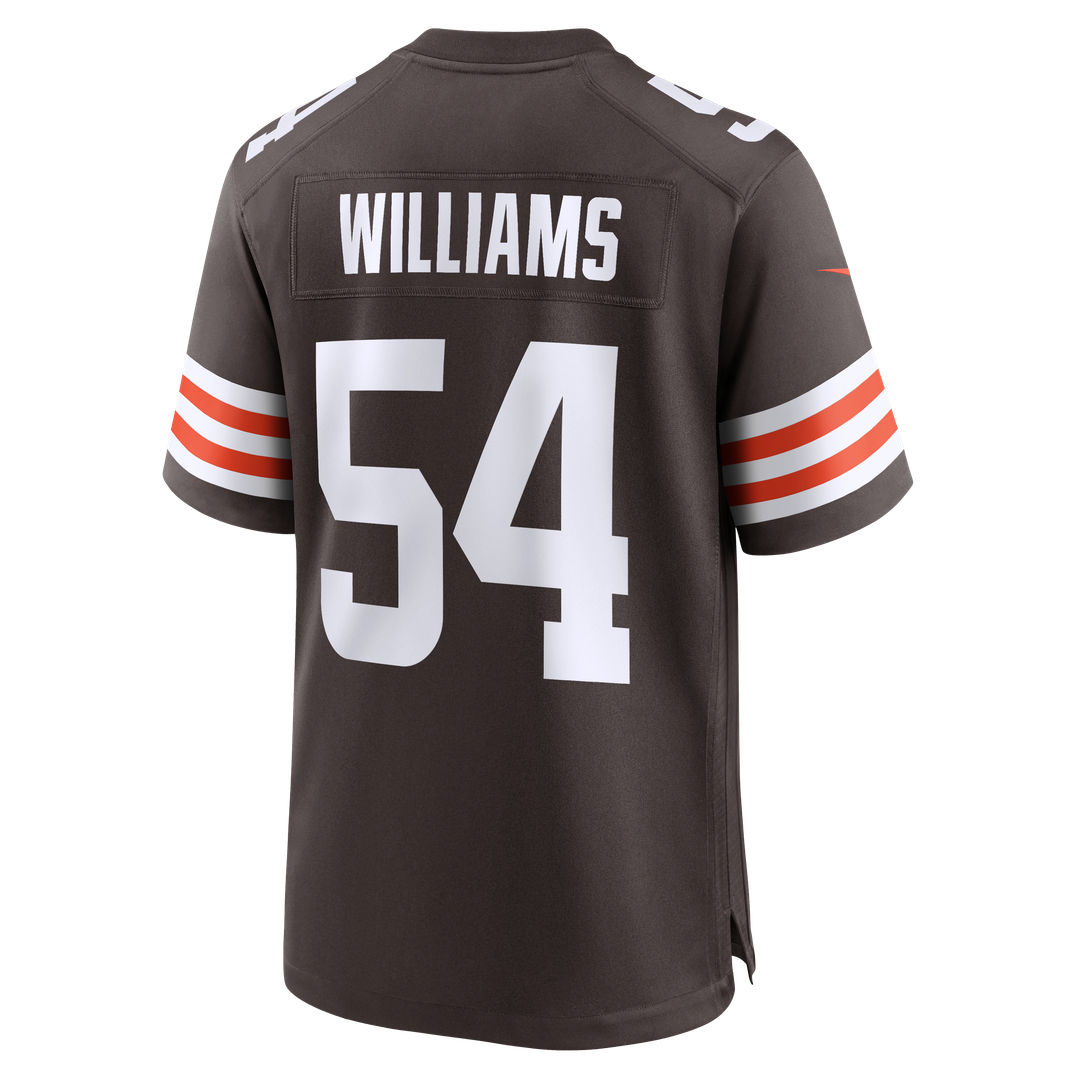 Men's Cleveland Browns Sam Williams Nike Brown Team Game Jersey