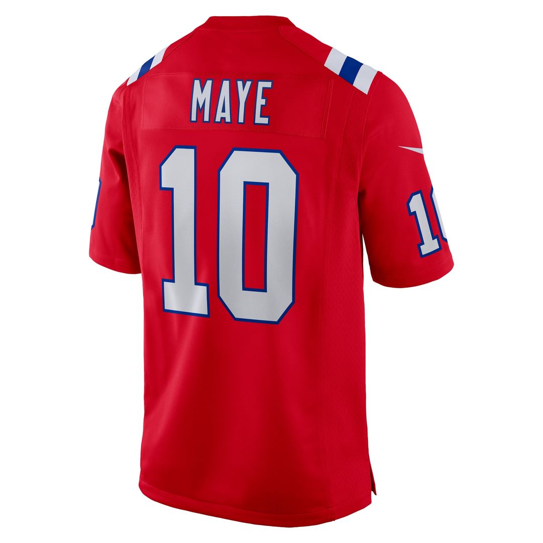 Men's New England Patriots Drake Maye Nike Navy  Player Game Jersey
