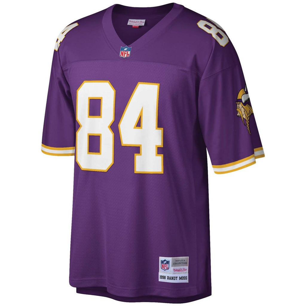 Men's Minnesota Vikings Randy Moss Mitchell & Ness White Legacy Replica Jersey