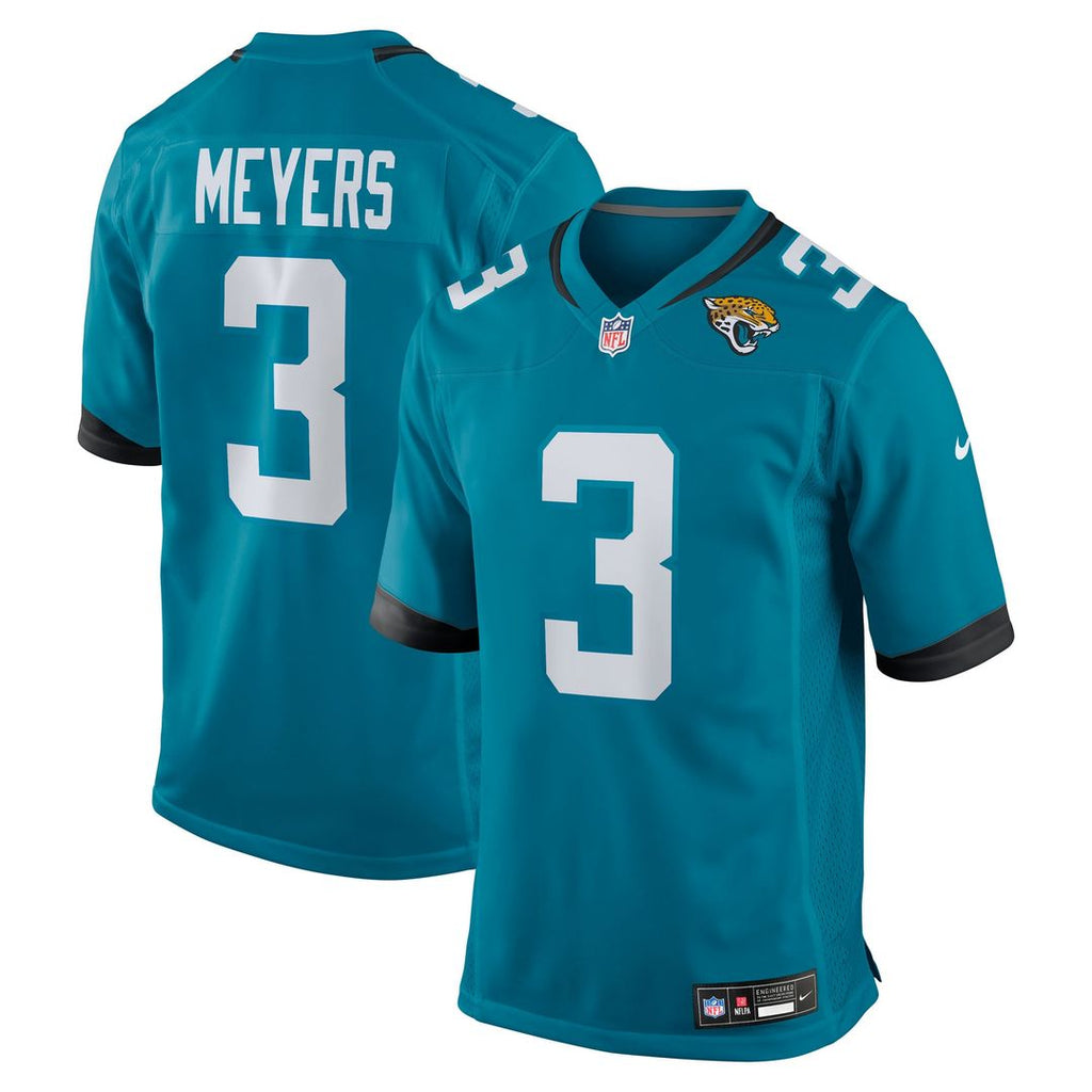 Men's Jacksonville Jaguars Jakobi Meyers Nike  Teal Team  Game Jersey