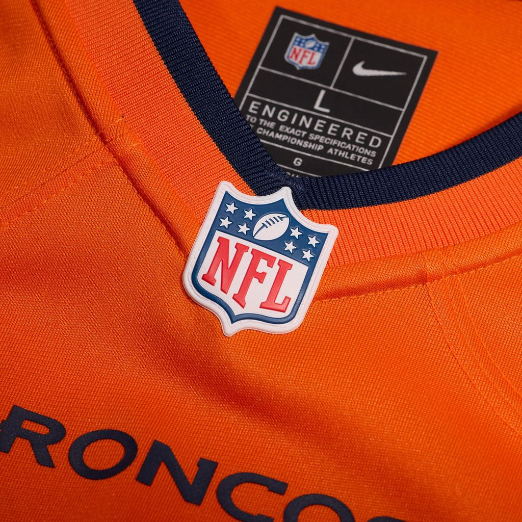Men's Denver Broncos Jarrett Stidham Nike  Orange Team Game Jersey