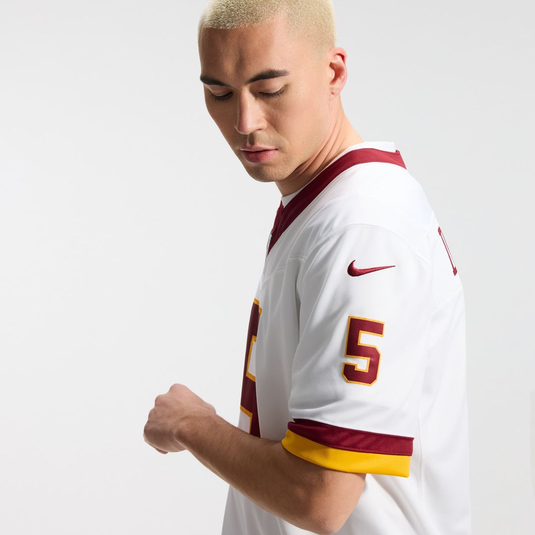 Men's Washington Commanders Jayden Daniels Nike Burgundy Team Vapor F.U.S.E. Stitched Limited Jersey