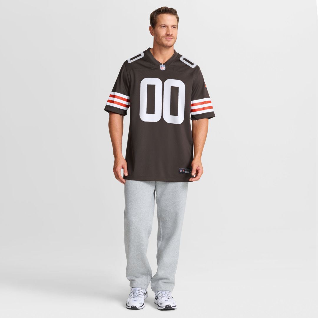 Men's Cleveland Browns Emmanuel McNeil-Warren Nike Brown Game Jersey