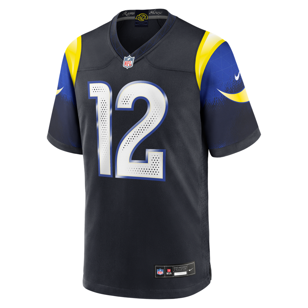 Men's Los Angeles Rams Puka Nacua Nike Dark Blue Rivalries Collection Game Jersey
