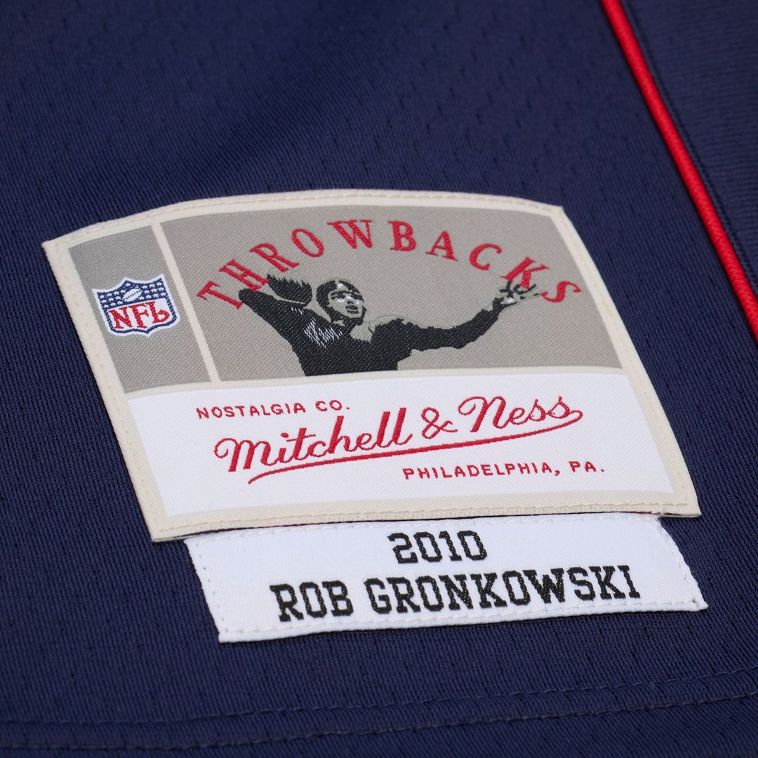 Men's New England Patriots Rob Gronkowski Mitchell & Ness Navy Big & Tall 2010 Legacy Retired Player Jersey