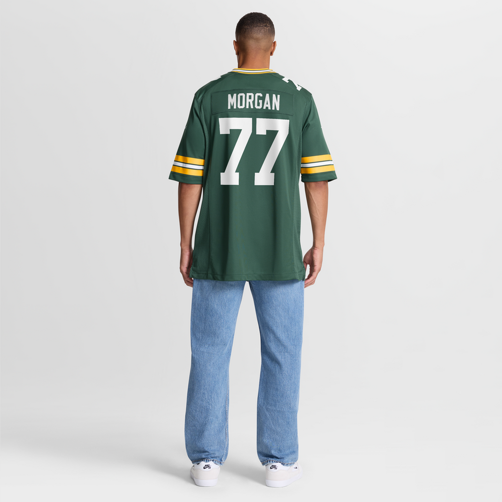 Men's Green Bay Packers Jordan Morgan Nike Green  Player Game Jersey