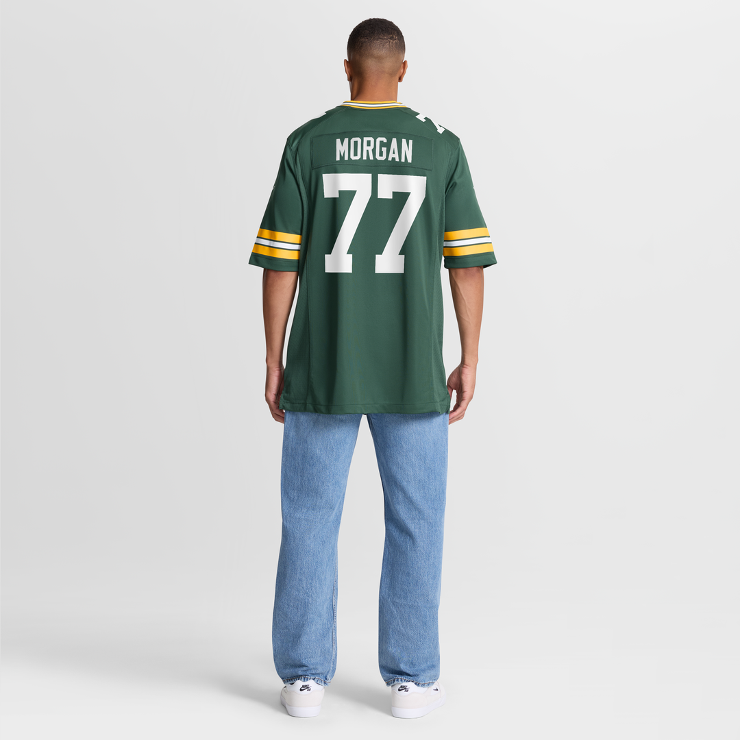 Men's Green Bay Packers Jordan Morgan Nike Green  Player Game Jersey