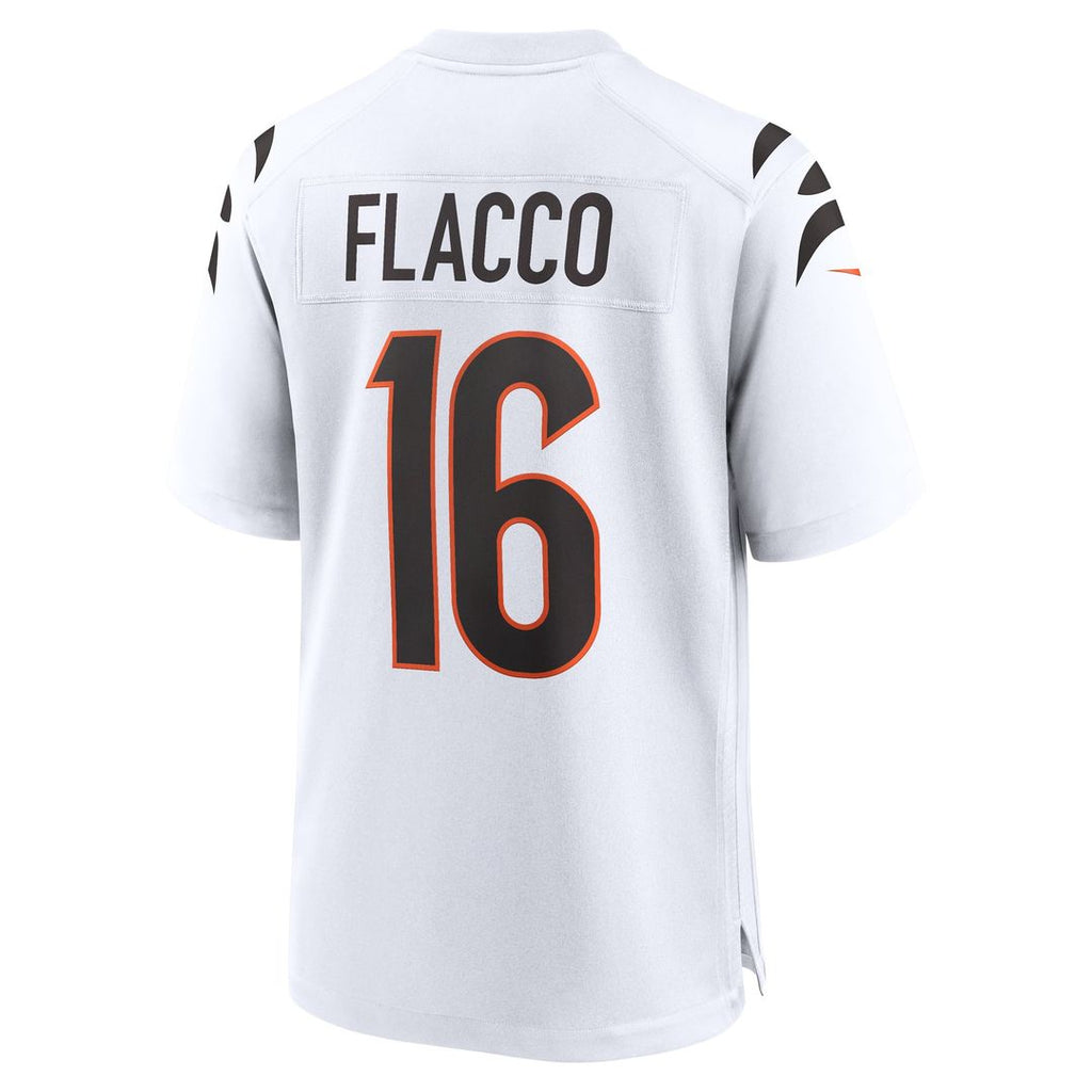 Men's Cincinnati Bengals Joe Flacco Nike  White Game Jersey