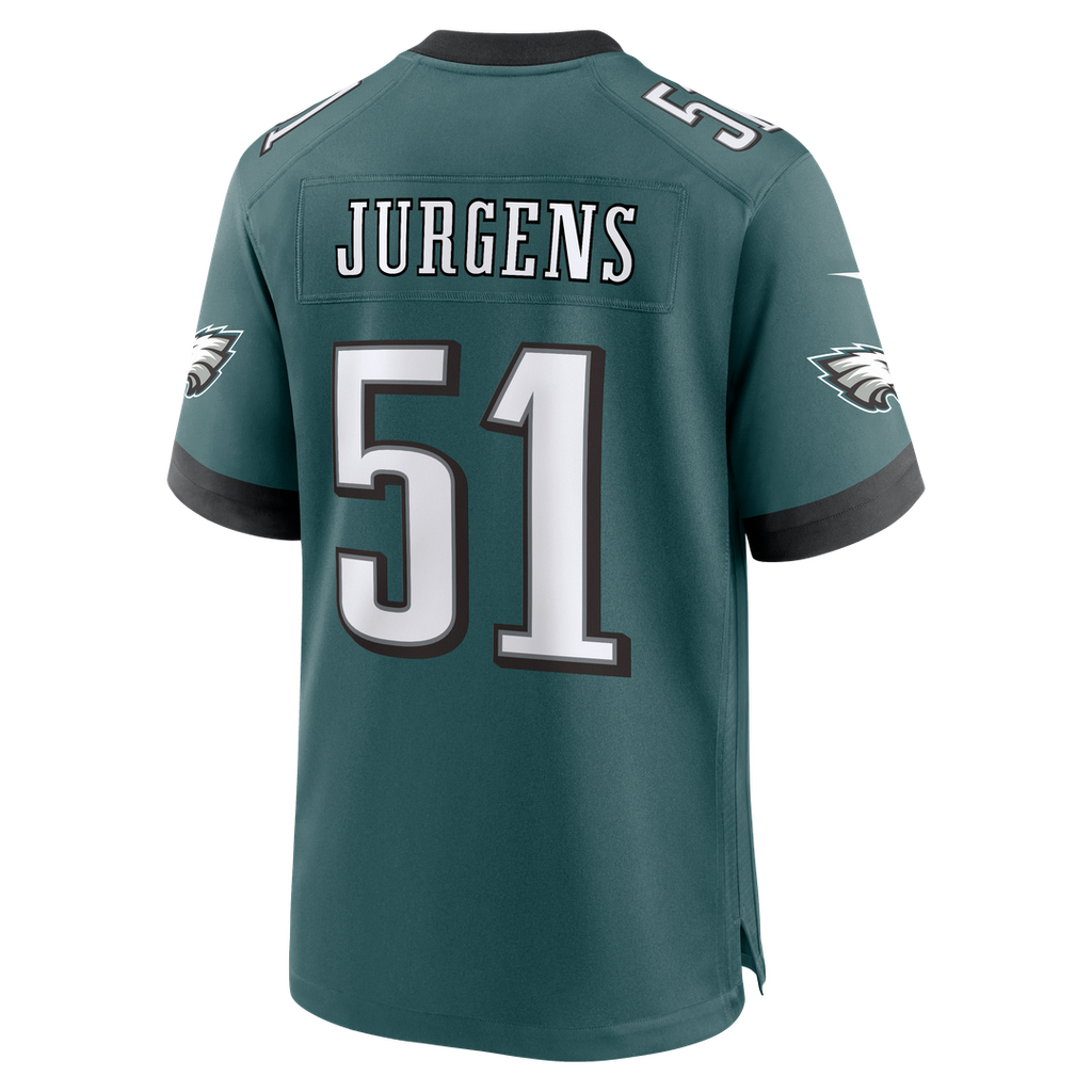 Men's Philadelphia Eagles Cam Jurgens Nike  Midnight Green Team Game Jersey