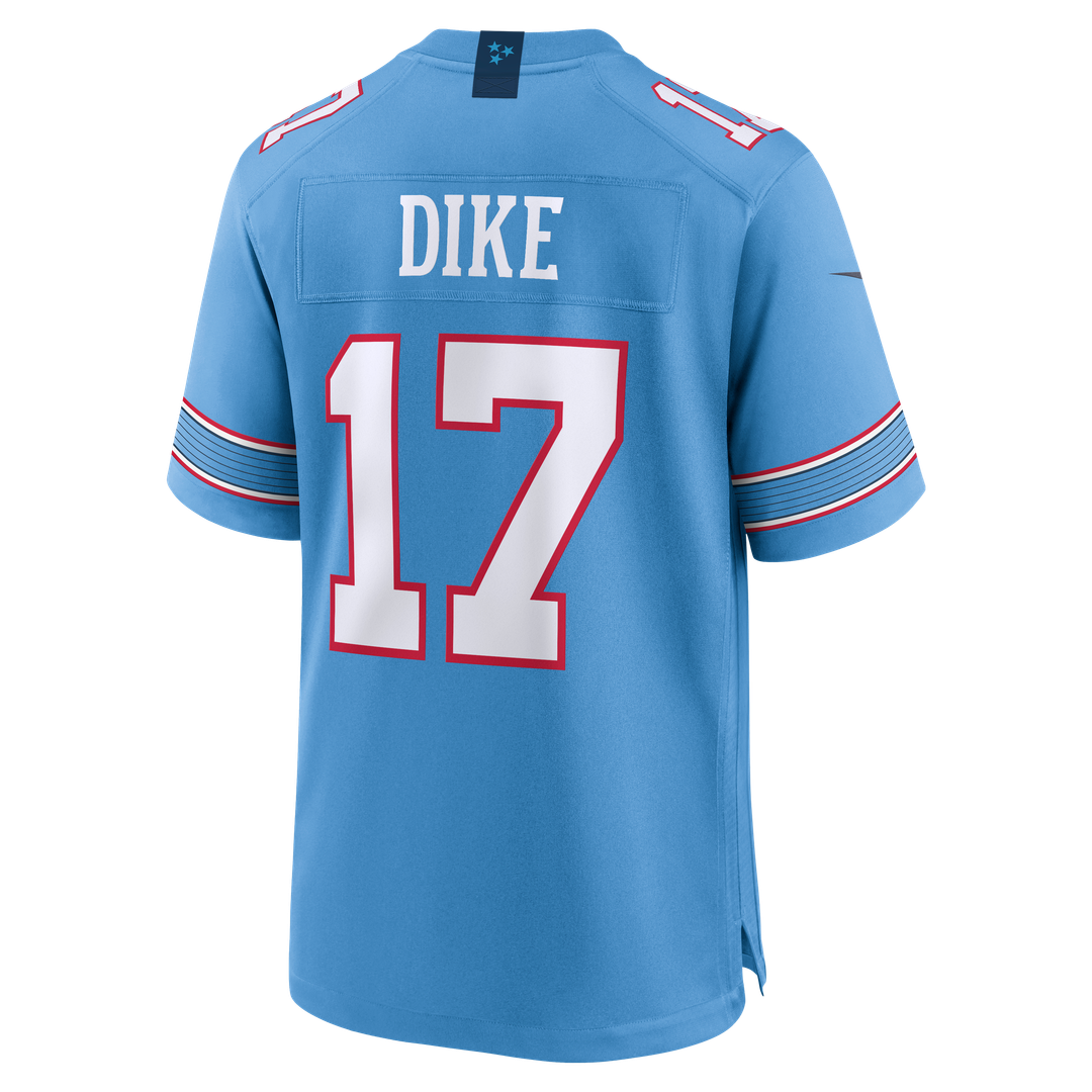 Men's Tennessee Titans Chimere Dike Nike  Light Blue Team Game Jersey