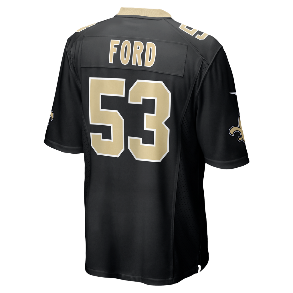 Men's New Orleans Saints Jaylan Ford Nike  Black  Game Jersey