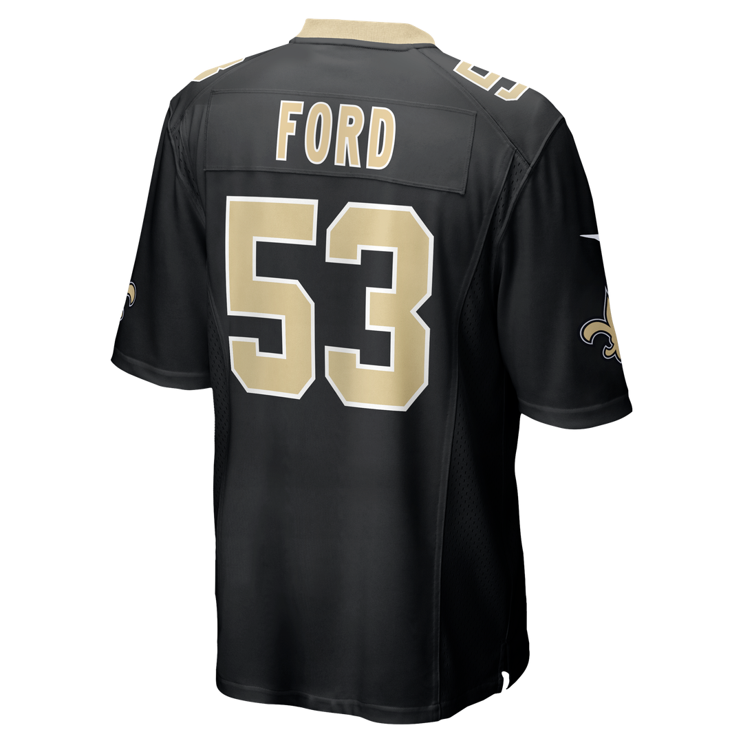 Men's New Orleans Saints Jaylan Ford Nike  Black  Game Jersey
