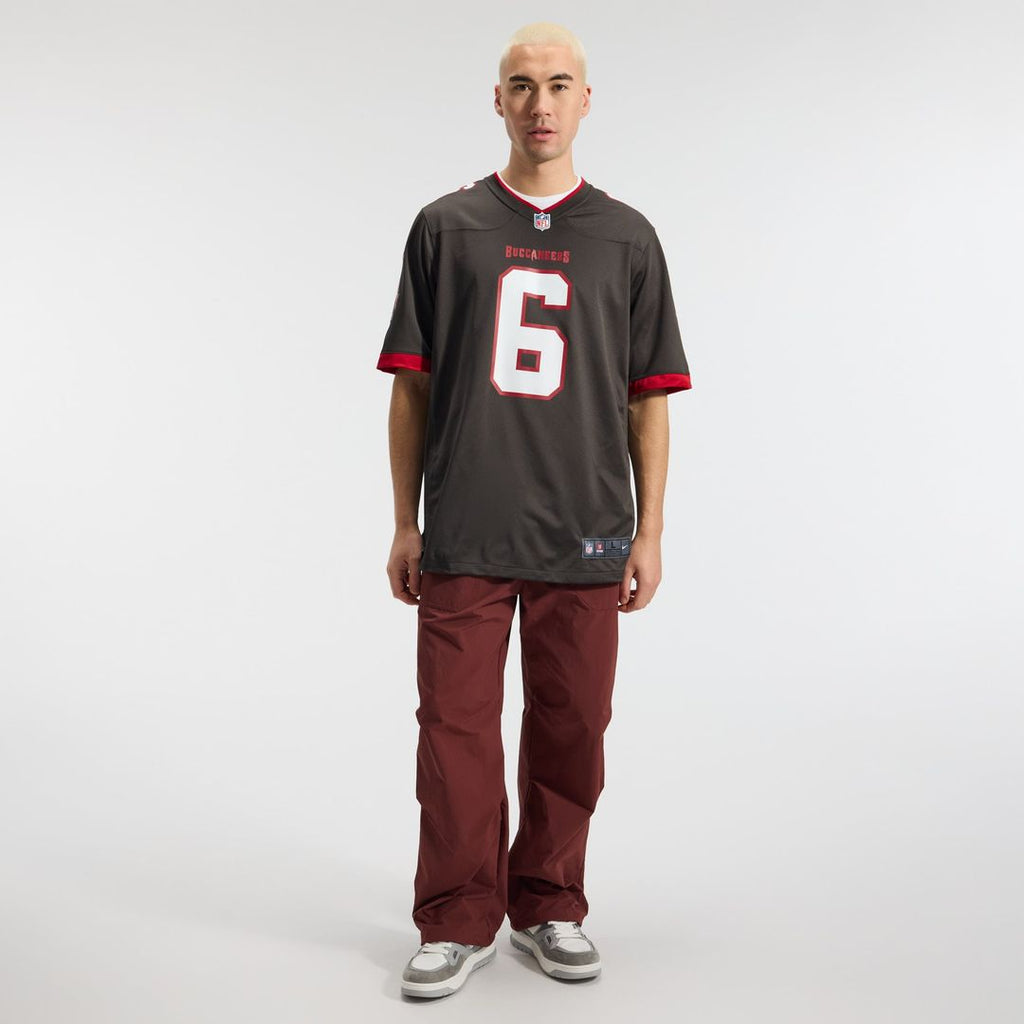 Men's Tampa Bay Buccaneers Baker Mayfield Nike Pewter Alternate Game Player Jersey