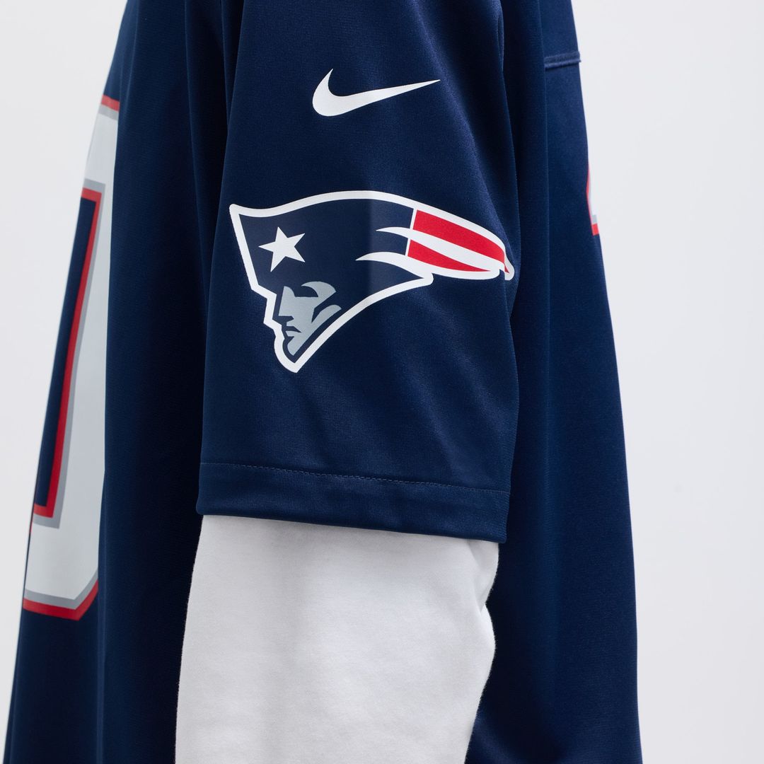 Men's New England Patriots Drake Maye Nike Navy  Player Game Jersey