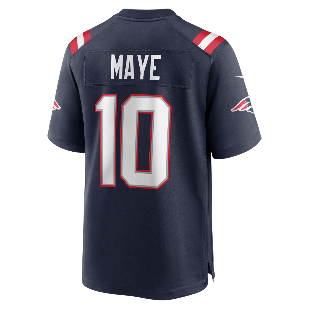Men's New England Patriots Drake Maye Nike Navy  Player Game Jersey
