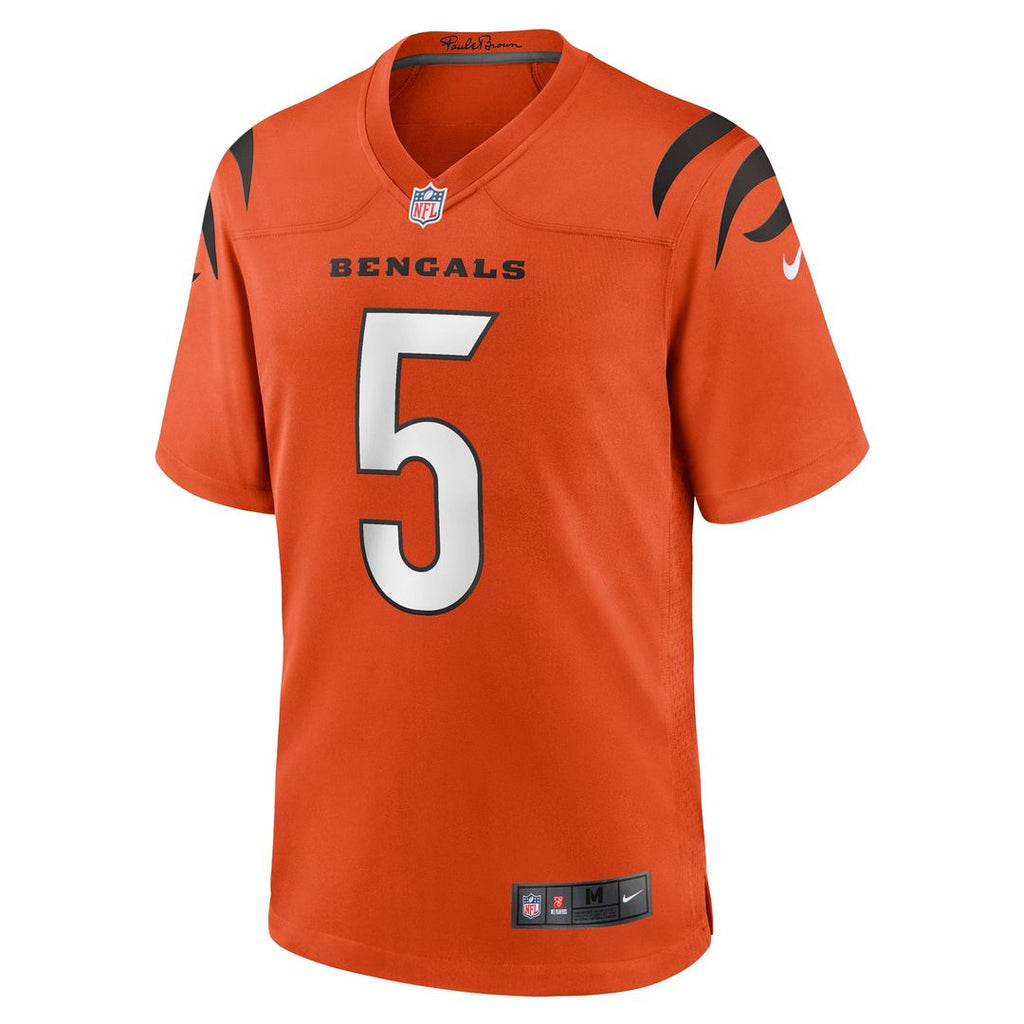 Men's Cincinnati Bengals Tee Higgins Nike Black Game Player Jersey