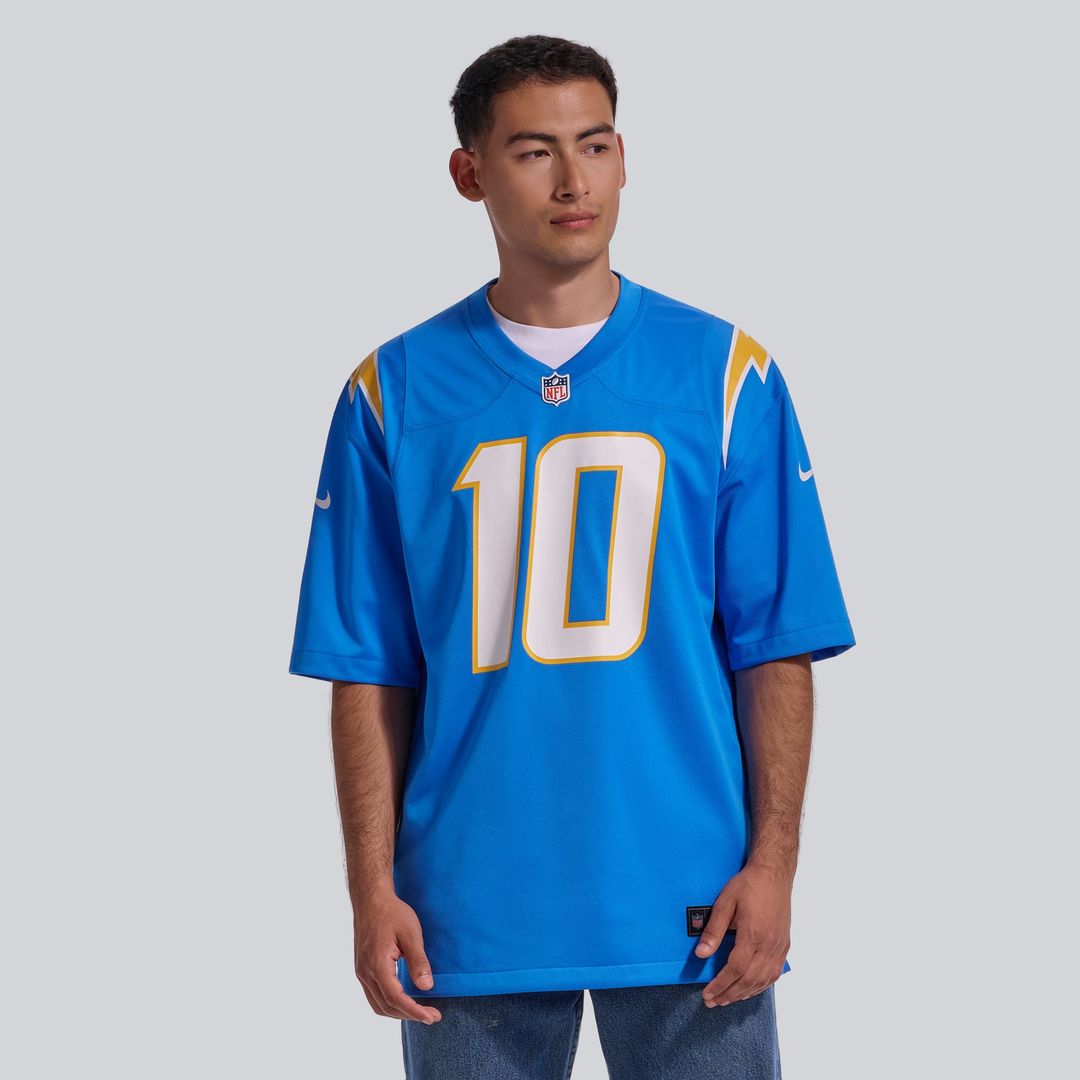 Men's Los Angeles Chargers Justin Herbert Nike Navy Alternate Super Chargers Game Player Jersey
