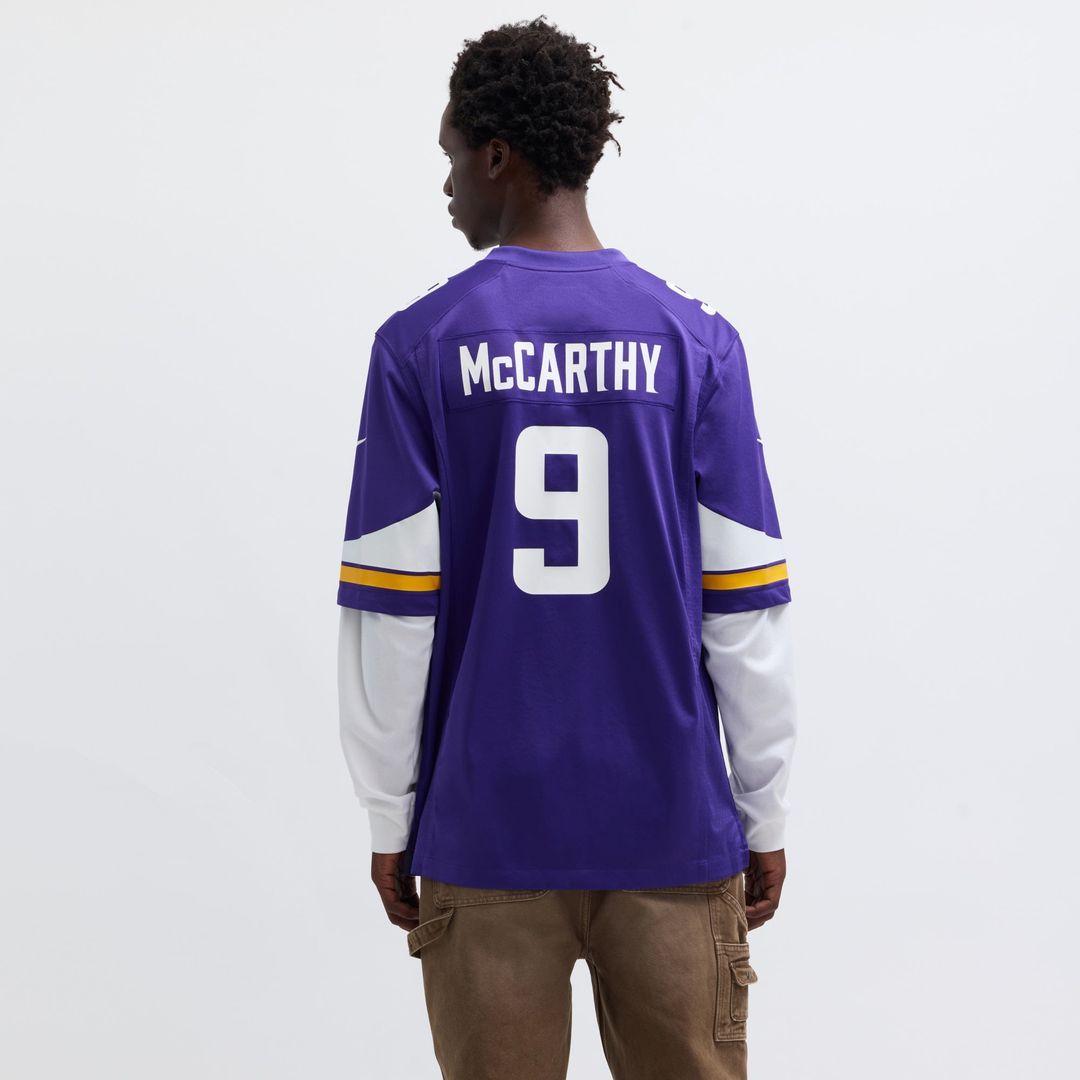 Men's Minnesota Vikings J.J. McCarthy Nike Purple  Player Game Jersey