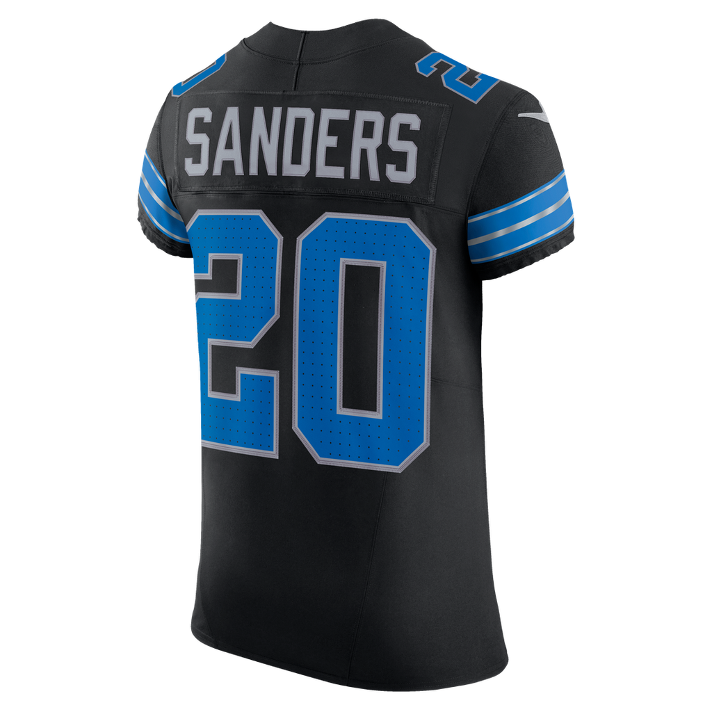 Men's Detroit Lions Barry Sanders Nike Black Alternate Vapor F.U.S.E. Elite Jersey