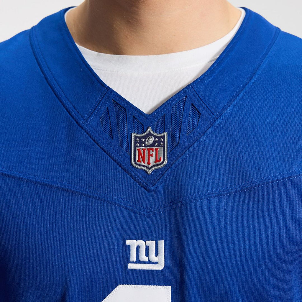 Men's New York Giants Malik Nabers Nike Royal Team Vapor F.U.S.E. Stitched Limited Jersey