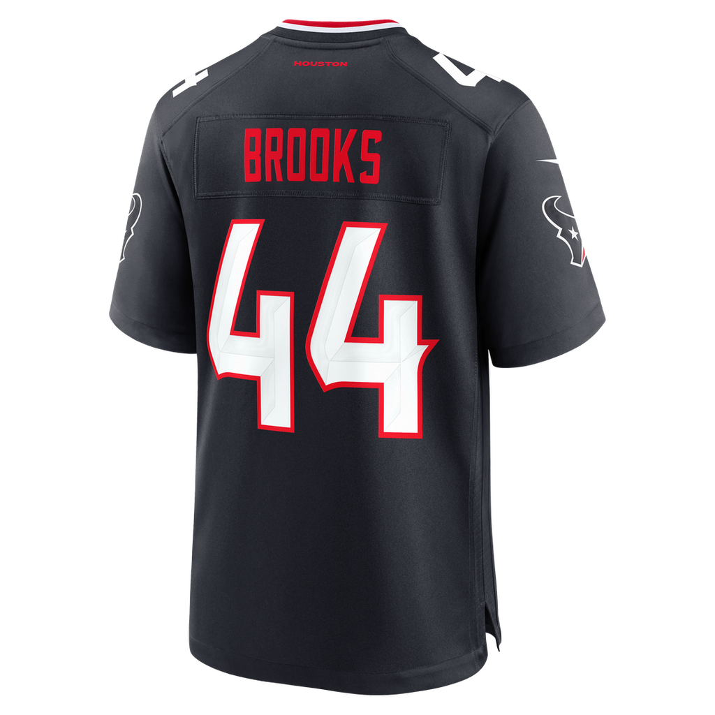 Men's Houston Texans British Brooks Nike  Navy Team Game Jersey
