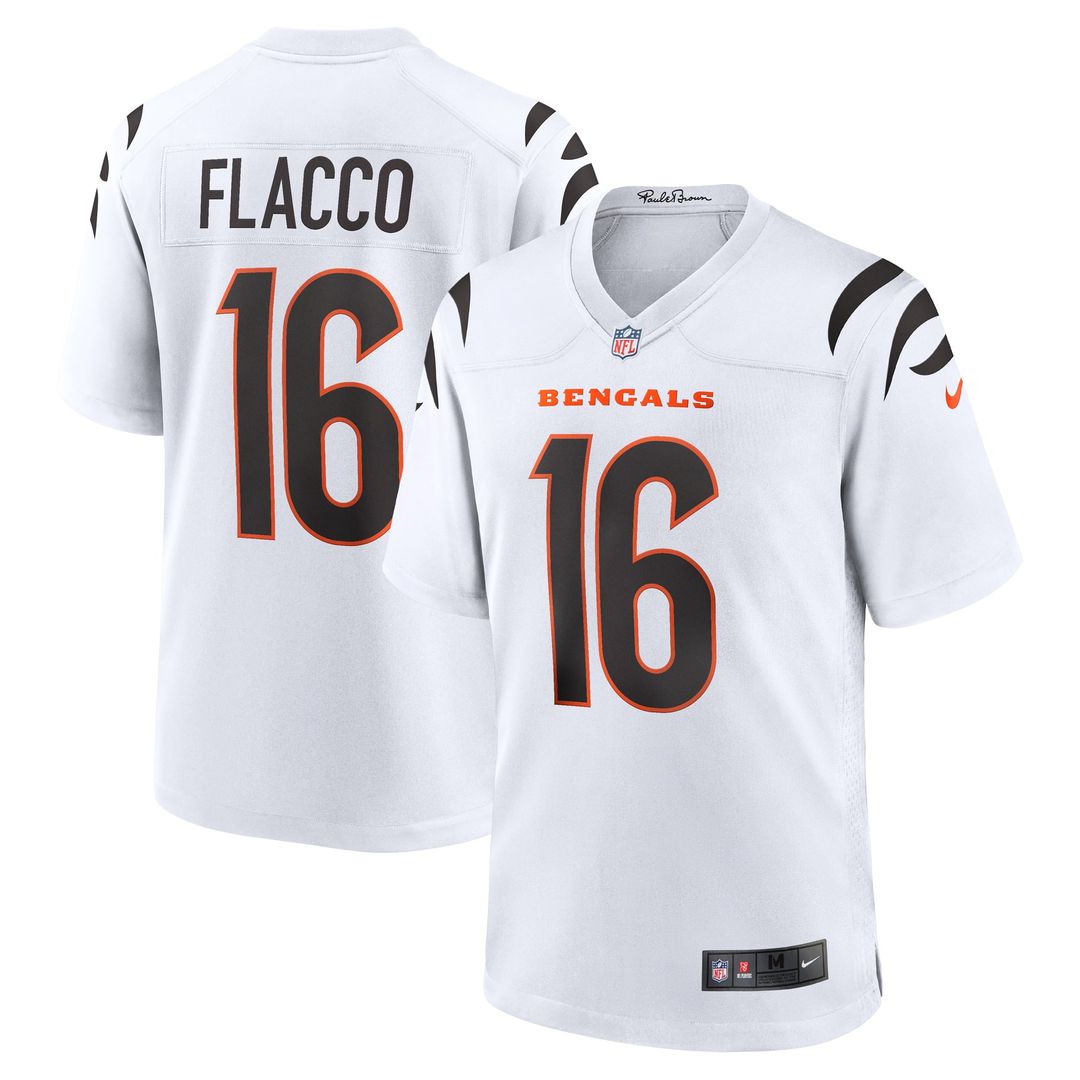 Men's Cincinnati Bengals Joe Flacco Nike  Orange Alternate Game Jersey