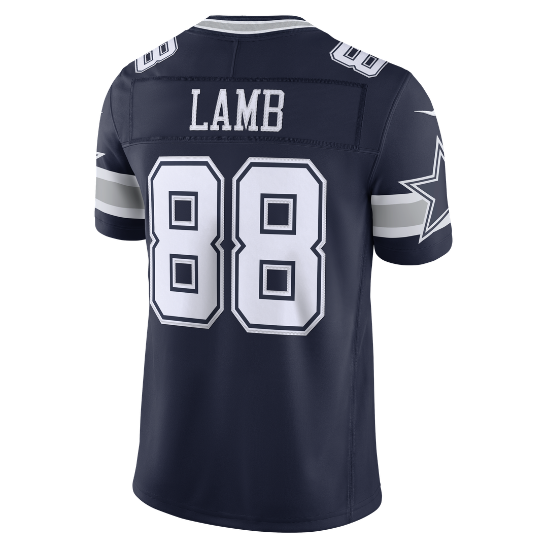 Men's Dallas Cowboys CeeDee Lamb Nike Navy Team Vapor F.U.S.E. Stitched Limited Jersey