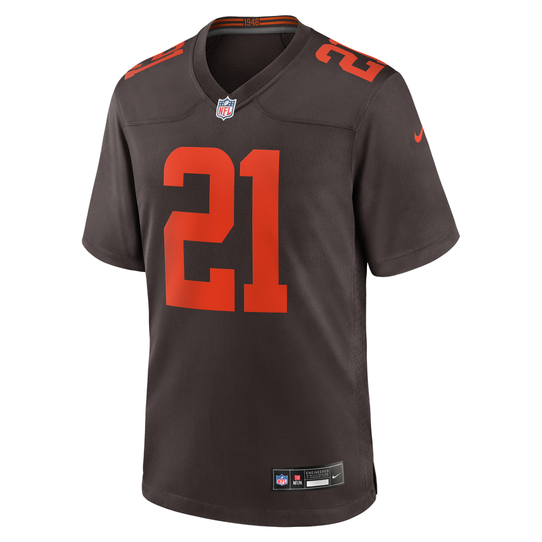 Men's Cleveland Browns Denzel Ward Nike Brown Alpha Dawg Game Jersey