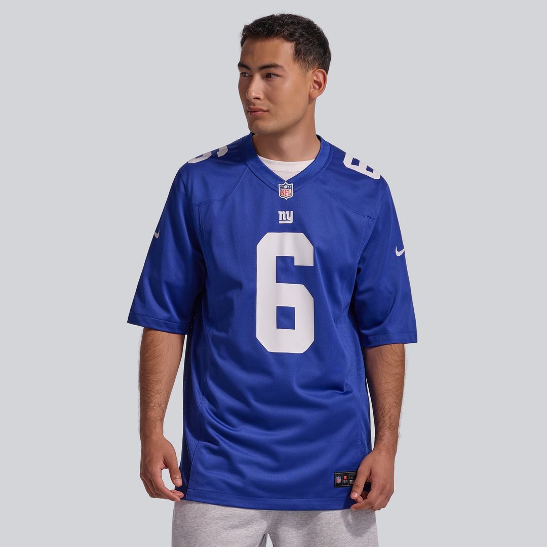 Men's New York Giants Jaxson Dart Nike Royal Team Game Jersey
