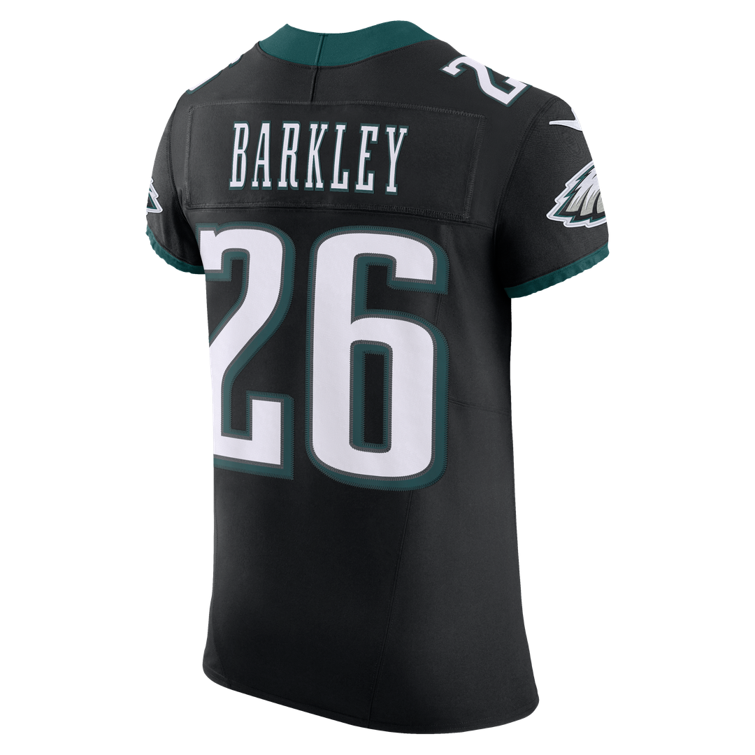 Men's Philadelphia Eagles Saquon Barkley Nike Black Alternate Vapor F.U.S.E. Elite Jersey