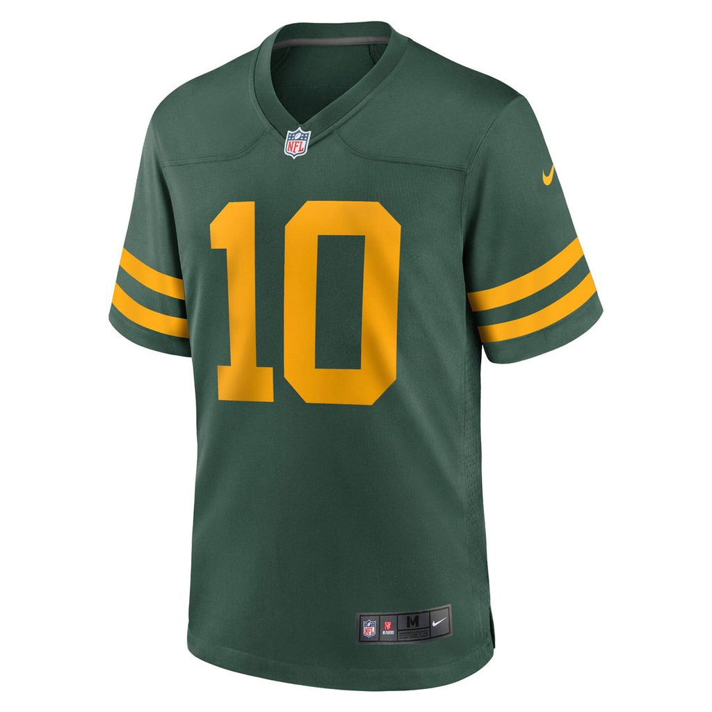Men's Green Bay Packers Jordan Love Nike  Green Alternate Game Jersey