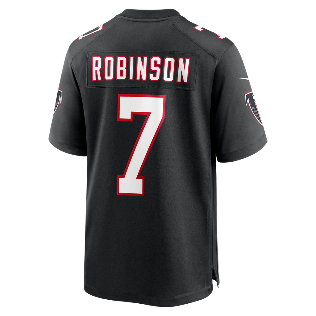 Men's Atlanta Falcons Bijan Robinson Nike Black  Throwback Game Jersey