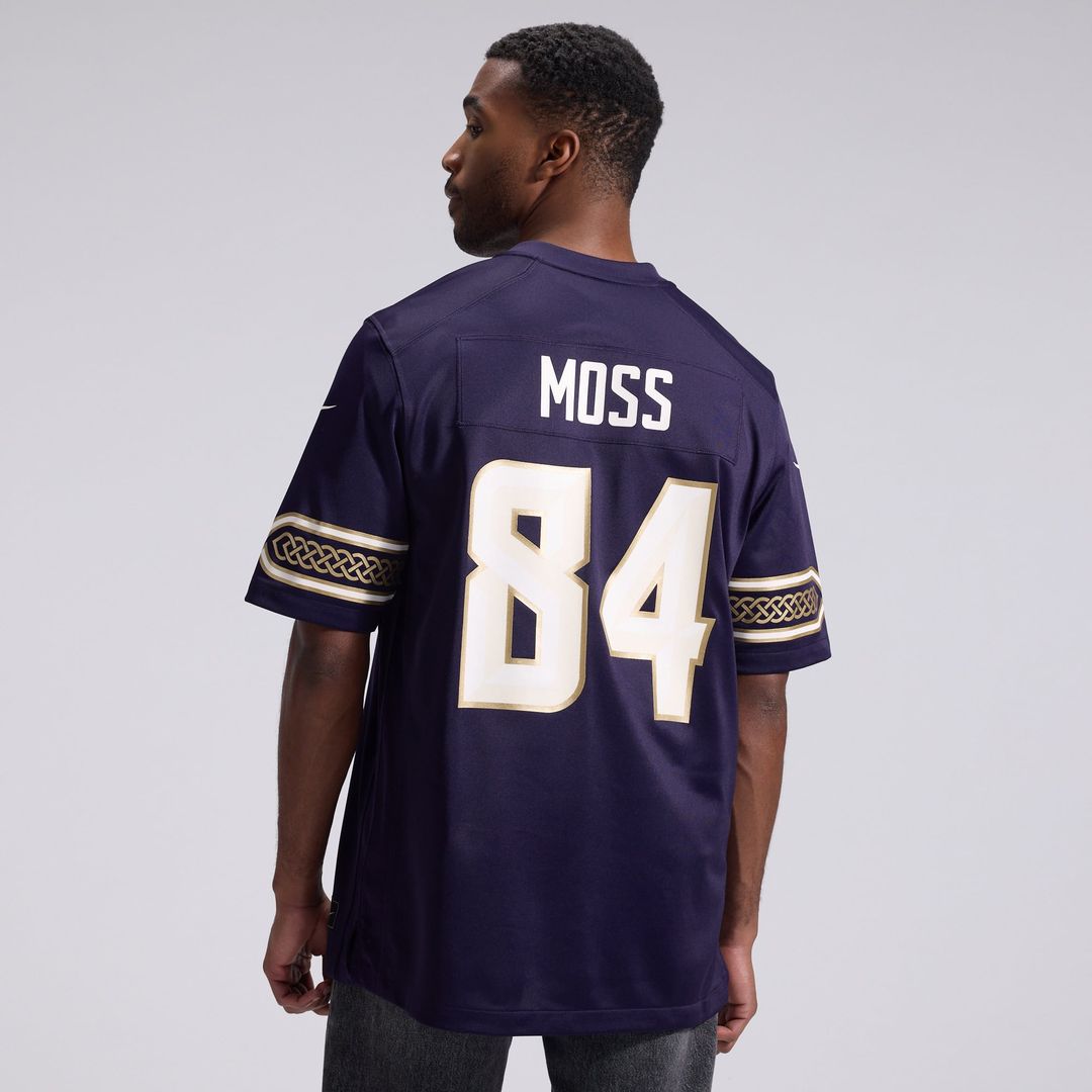 Men's Minnesota Vikings Randy Moss Nike Purple 2026 Rivalries Collection Game Jersey