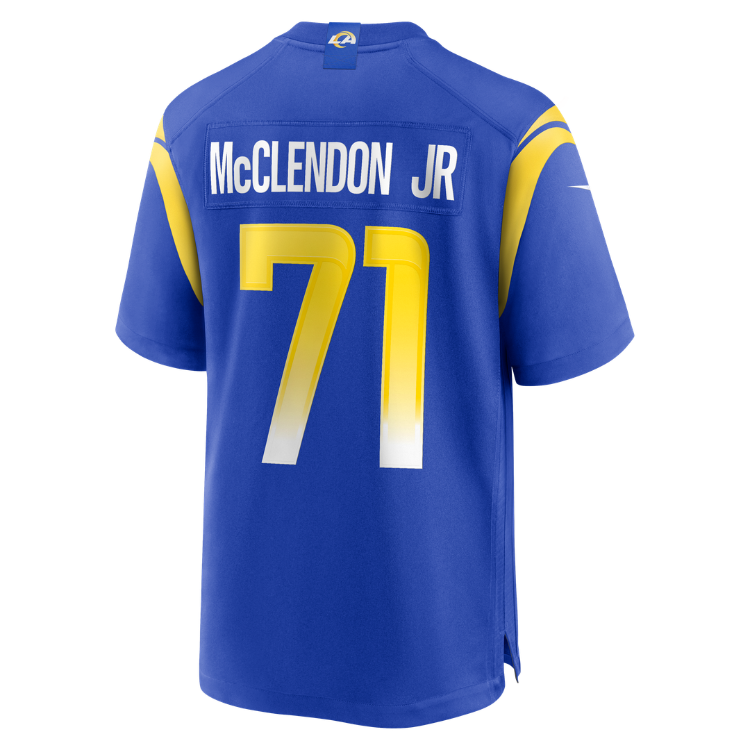 Men's Los Angeles Rams Warren McClendon Jr. Nike Royal Team Game Jersey