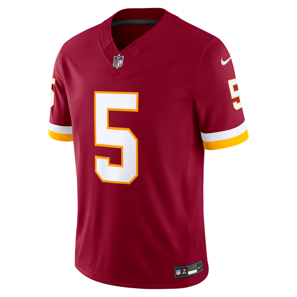 Men's Washington Commanders Jayden Daniels Nike Burgundy Team Vapor F.U.S.E. Stitched Limited Jersey